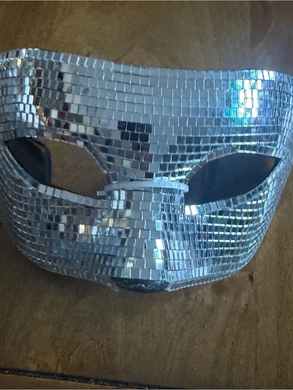 Party City Silver Mosaic Masquerade Eye Mask